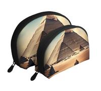 Maldives Scenery - Trousse portatile per cosmetici, organizer da viaggio con cerniera e scomparti interni, Sognando le Piramidi di Cheope, Taglia unica