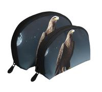 Maldives Scenery - Trousse portatile per cosmetici, organizer da viaggio con cerniera e scomparti interni, Aquila sotto le stelle, Taglia unica