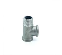 male+male+Female Threaded 3 Way Tee T Pipe Fitting 1/4" 1/2" 3/4" 1" 1-1/4" 1-1/2" Threaded 304 Stainless Steel(M x F x F,1-1/4")