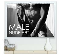 Male Nude Art (High Quality Premium Wall Calendar 2026 DIN A2 landscape),CALVENDO 12 Month Wall Calendar: Stylish men - Nude art in an aesthetic abstraction of lines and bodies
