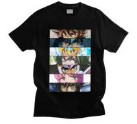 Male-Retro-Knights-of-The-Saint-Seiya-Characters-T-Shirt-Short-Sleeve-Cotton-Tshirts-Fashion