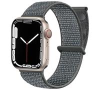 Maledan Cinturino in nylon compatibile con Apple Watch 44 mm, 38 mm, 42 mm, 40 mm, 41 mm, 45 mm, 46 mm, 49 mm, regolabile, compatibile con iWatch Series 10, 9 8, 7, 6, 5, 4 SE, 38 mm/40 mm/41 mm