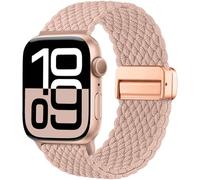 Maledan Cinturino Magnetico Intrecciato Compatibile con Apple Watch 41mm 40mm 38mm 42mm 44mm 45mm 46mm 49mm, Cinturino Magnetico in Nylon Solo Loop per iWatch Serie 10 9 8 7 6 5 4 3 2 1 SE Ultra