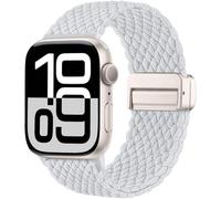 Maledan Cinturino Magnetico Intrecciato Compatibile con Cinturino Apple Watch 45mm 46mm 44mm 42mm 41mm 40mm 38mm, Cinturino Magnetico in Nylon Solo Loop per iWatch Serie 10 9 8 7 6 5 4 3 2 1 SE Ultra