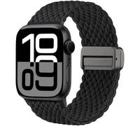 Maledan Intrecciato Cinturino Compatibile con Cinturino Apple Watch 45mm 46mm 44mm 49mm 42mm 41mm 40mm 38mm, Cinturino Magnetico in Nylon Solo Loop per iWatch Serie 10 9 8 7 6 5 4 3 2 1 SE Ultra