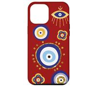 Maledizione Protezione Tutti Vedendo Evil Eye Telefono Rosso Custodia per iPhone 12 Pro Max