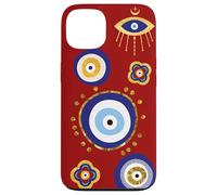Maledizione Protezione Tutti Vedendo Evil Eye Telefono Rosso Custodia per iPhone 13