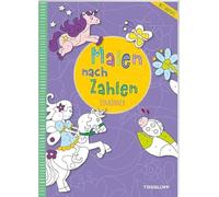 Malen nach Zahlen. Einhörner: Mit ausklappbarer Farbtafel. Ab 4 Jahren