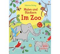 Malen und Stickern: Im Zoo
