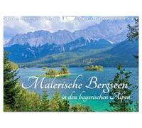 Malerische Bergseen in den bayerischen Alpen (Wandkalender 2027 DIN A4 quer), CALVENDO Monatskalender: Die bayerischen Bergseen glänzen in ... Gipfel der Alpenlandschaft wider