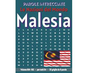 Malesia - Parole Intrecciate: Passatempo senza schermo per relax e concentrazione