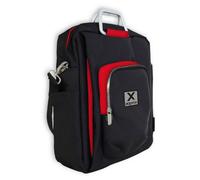 Maletín Nylon Compartimenti Multipli Nero/Rosso 41x34x12,5cm 1,25kg