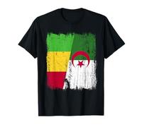 Mali Algeria Mezza Bandiera Mali Algeria Patrimonio Algerino Maglietta