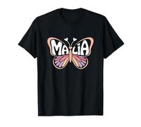 Malia Butterfly - Personalizzato Carino Nome Word Art Maglietta
