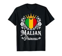 Malian Princess Mali Flag Proud Malian Girl Maglietta