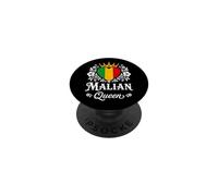 Malian Queen Mali Flag Proud Malian Woman PopSockets PopGrip Adesivo