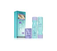 Malibu C Blondes Collection set per capelli biondi shampoo 266 ml + trattamento intensivo 4x5 g + balsamo - Set capelli