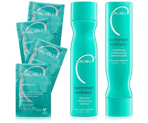 Malibu C : Kit per il trattamento del benessere dei nuotatori, include lo shampoo del benessere dei nuotatori