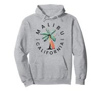 Malibu California Beach Surf Vacanze estive Felpa con Cappuccio