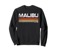 Malibu California Design retrò Malibu Beach LA CA Felpa