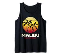 Malibu California Design Tropicale Malibu Beach LA Canotta