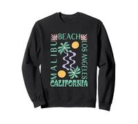 Malibu Estate California Beach Retro Arte Astratta Grafica Felpa