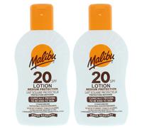 Malibu Lozione protettiva SPF20 Balsamo impermeabile 200 ml x 2 pezzi