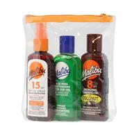 Malibu Pacchetto da viaggio SPF15 SPF8 Balms + Gel dopo il bagno