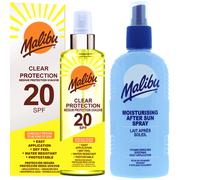 Malibu SPF20 Spray protettivo trasparente + lozione doposole 200 ml