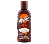 Malibu Sun Olio solare abbronzante veloce, resistente all'acqua con beta-carotene e fragranza tropicale di cocco, 100 ml, marrone