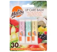 Malibu Sun SPF 30 balsamo per labbra crema solare, anguria, menta e vaniglia, 3 x 5 g