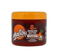 Malibu Sun SPF 8 Burro abbronzante per il corpo con beta carotene e olio di cocco, resistente all'acqua, fragranza di cocco tropicale, 300 ml