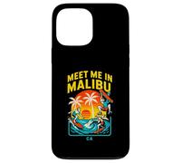 Malibu Surfer Meet Me in Malibu Retro Surfs Up da uomo Custodia per iPhone 13 Pro Max