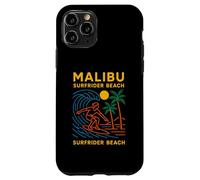 Malibu Surfrider Beach Vintage Uomo Surfs Up Custodia per iPhone 11 Pro