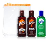 Malibu Bronzing Tanning Oil SPF4 cofanetto regalo: olio doposole SPF4 100 ml + olio abbronzante 100 ml + gel doposole Aloe Vera 100 ml