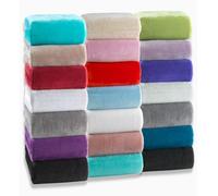 MALIKA Lenzuolo con angoli in pile caldo in jersey con tocco di cashmere, flanella e pile, lenzuolo con angoli, colore: Nero, taglia: 140-160 x 200 cm