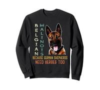 Malinois Belga perché Anche i pastori Tedeschi Hanno Bisogno di Eroi Felpa