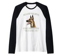 Malinois Belga perché Anche i pastori Tedeschi Hanno Bisogno di Eroi Maglia con Maniche Raglan