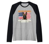 Malinois Belga perché Anche i pastori Tedeschi Hanno Bisogno di Eroi Maglia con Maniche Raglan