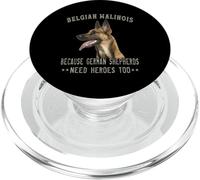 Malinois belga perché anche i pastori tedeschi hanno bisogno di eroi PopSockets PopGrip per MagSafe