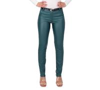 Malito 1031 - Pantaloni chino da donna, eleganti e elasticizzati, effetto pelle, taglie S-XXL), nero, S