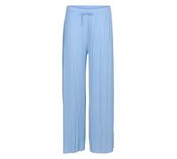Malito 883 - Pantaloni da donna plissettati, morbidi e fluenti, in chiffon, lunghi estivi, alla moda, celeste, S-M