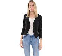 Malito Blazer nel Basic-Look a Cerniera Lampo Commerciale 6040 Donna (M, Nero)