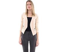 Malito Blazer nel Basic-Look a Cerniera Lampo Commerciale 6040 Donna (S, Crème)