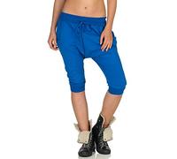 Malito Breve Baggy Pantaloni Harem Pantaloni alla Zuava Estate Yoga 20026 Donna Taglia Unica (Blu)