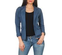 Malito Donna Classico Blazer Basic-Look Jersey Giacca 1654 (Color di Jeans, XXL)