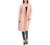 Malito Donna Lungo Cappotti Cascata-Design Cardigan Basic 3050 (Rosa)