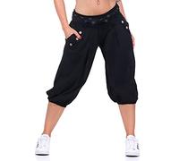 Malito Donna Pantaloni con Cintura Aladin Pantaloni Breve Yoga 3416