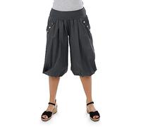 Malito - Pantaloni Capri da Donna - Pantaloni Corti da Donna Taglia Unica per la Spiaggia e la Vita Quotidiana - Pantaloni Estivi Leggeri da Donna con Elastico in Vita 23286H Taglia Unica