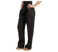 Malito - Pantaloni in lino da donna con tasche - Pantaloni in tessuto tinta unita in lino - Pantaloni estivi leggeri per le giornate calde - pantaloni chino da spiaggia - pantaloni casual da donna